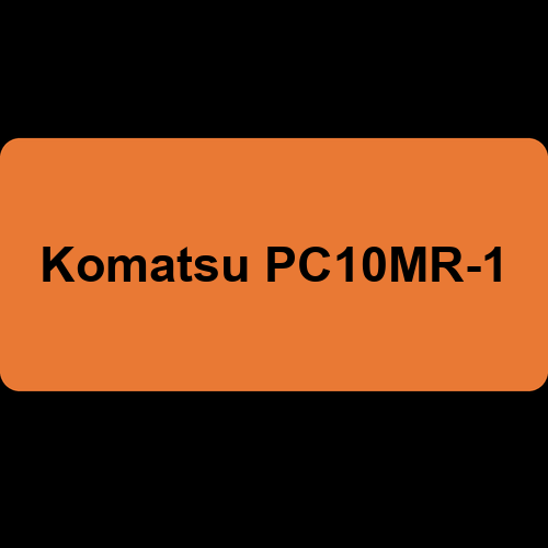 Komatsu PC10MR-1